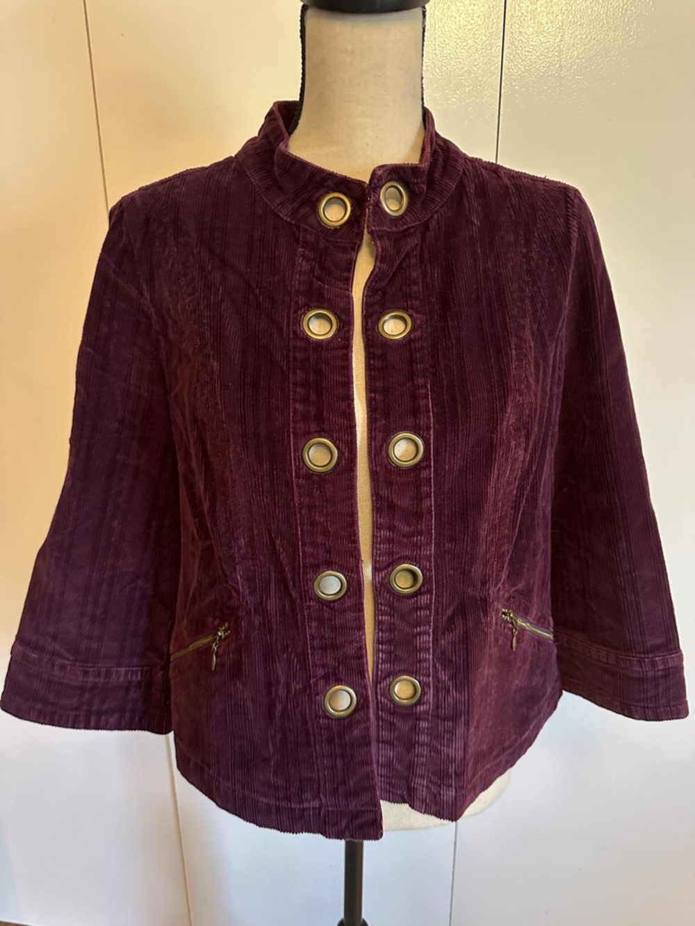 Women's Purple Corduroy Jacket